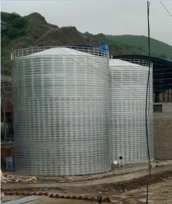 泗县粮食钢板仓的安装全过程不用热焊接